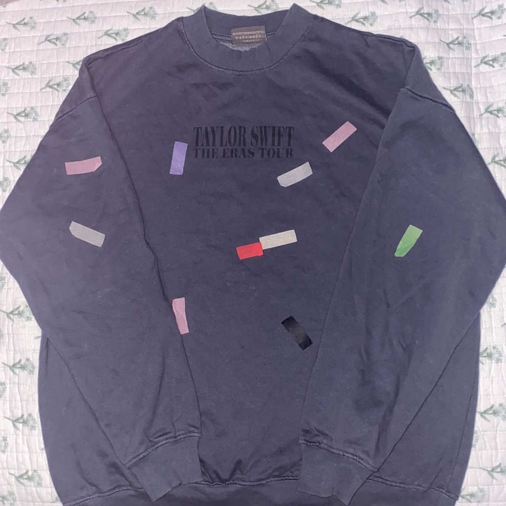 Taylor Swift Eras Tour blue crewneck